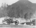 Mercedes race car on the Semmering Mountain Race in 1924.