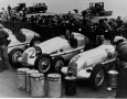 Shown here is the Mercedes race cars in the Harbor of Monaco in 1935