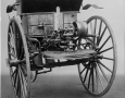 Benz Motor Car from 1888.  Cylinder four-stroke engine of about 1.5 hp at 250-300 rpm.