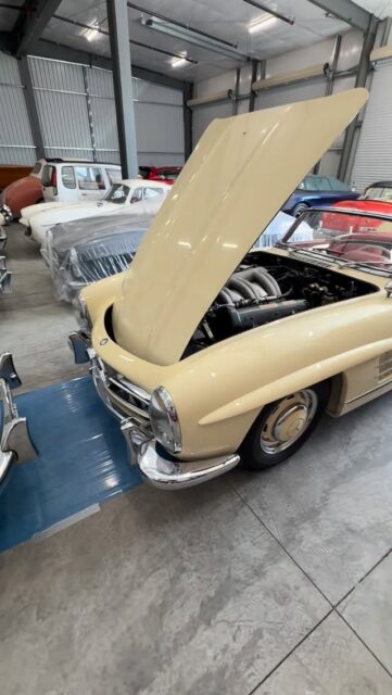 1959. 300 SL. 29km travelled from new. Factory original paint. Factory original leather. Factory luggage. All matching numbers. One of the very best original W198 Mercedes-Benz in the world.

DM for more info. 

#mercedesbenz 
#originalpaint
#300slroadster 
#germancars 
#lowmileage