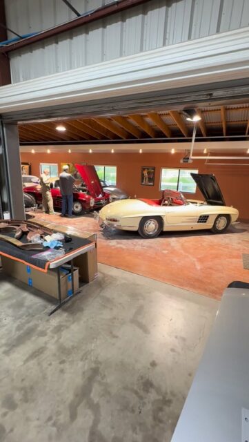 Quick little walk through…do what you love brothers and sisters, you better believe, in the deepest depths of your being, that we sure af are! 

Have a great weekend! 

#300SL
#pininfarina
#mercedesbenz 
#w123 
#mercedesrestoration