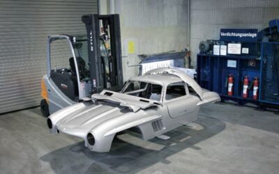 Destroyed Mercedes-Benz Gullwing Replica
