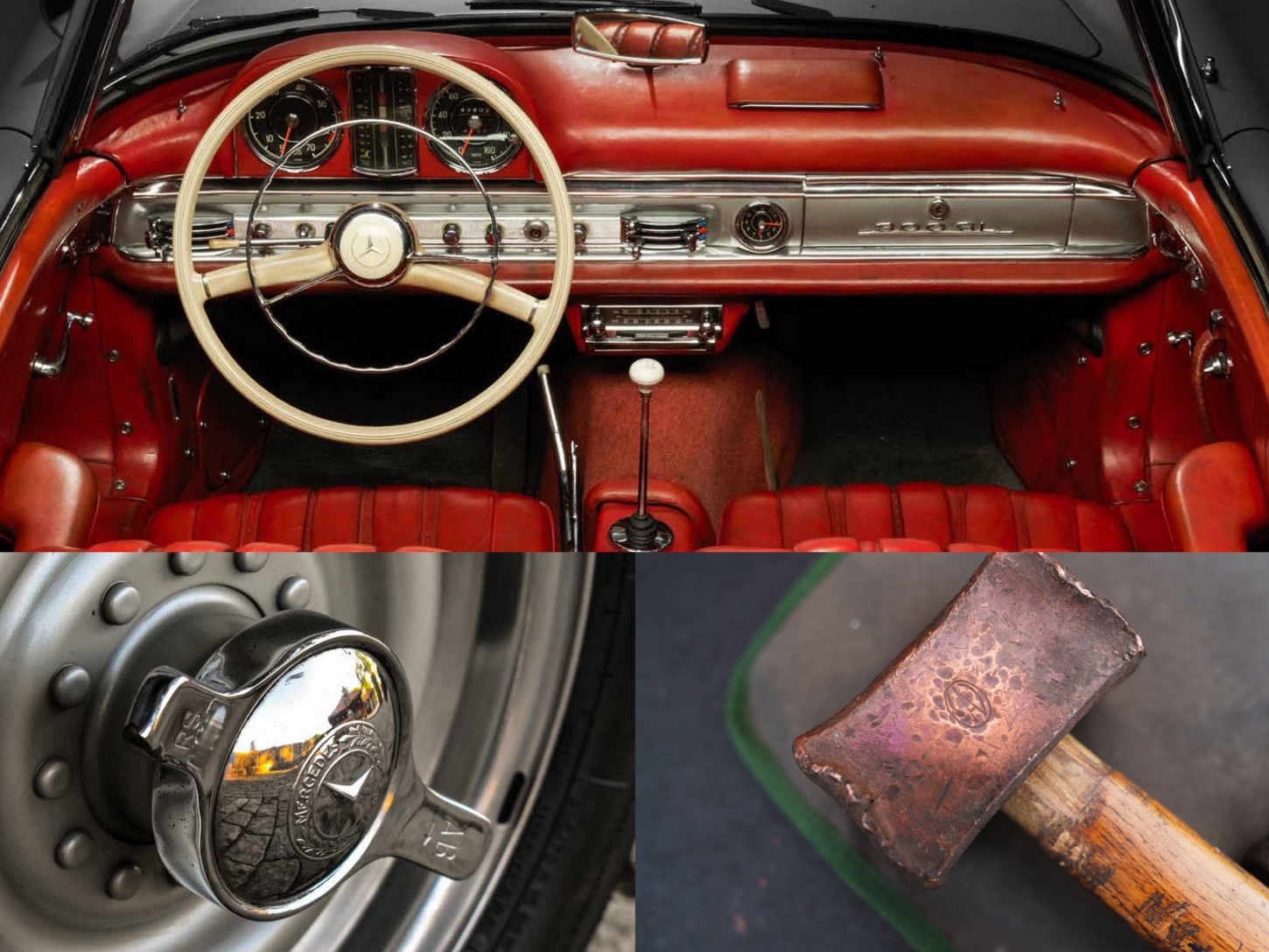 1957 Mercedes-Benz 300SL Roadster - Red Roser Interior