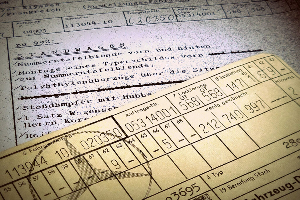 Preservation Cars - Documentation is Vital