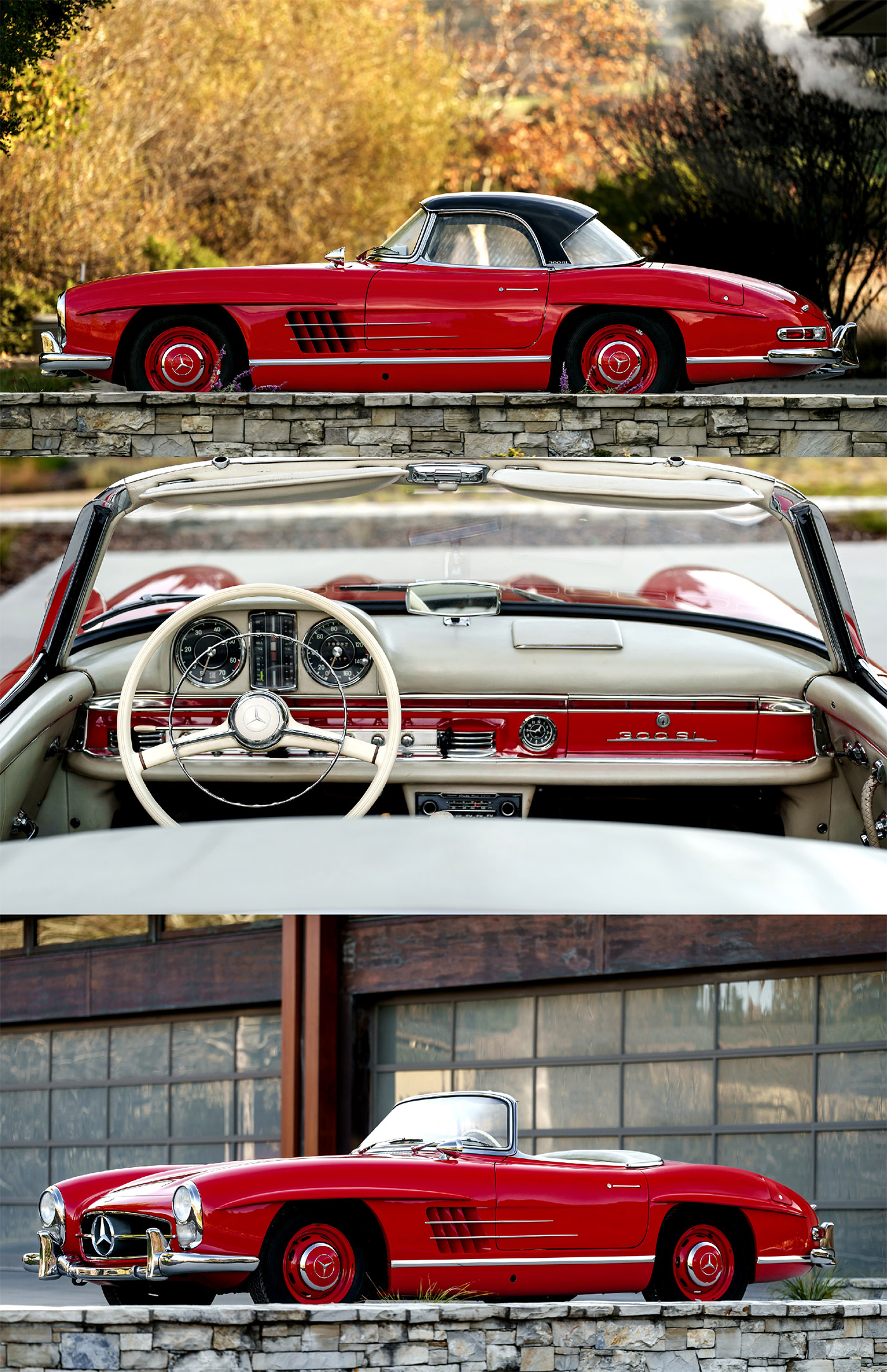 1963 Mercedes-Benz 300SL Roadster Collage 1