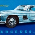 The Mercedes-Benz 300 SL Gullwing. The in-line six-cylinder engine had top speeds up to 161 mph. Source: Mercedes-Benz USA